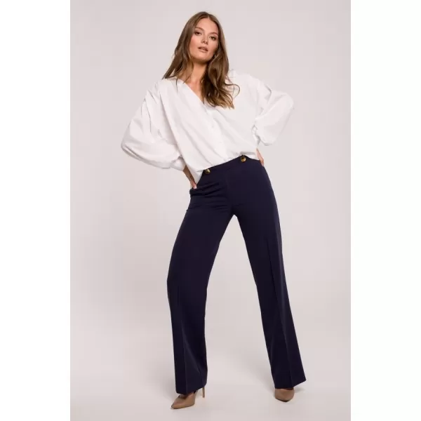  Pantaloni de dama MAKOVER K114 ALBASTRU MARIN 