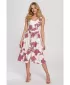 Rochie MAKOVER K098 ALB/ROZ