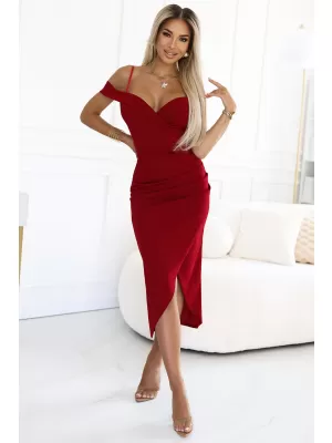 Rochie NUMOCO CALLIE 564-8 BURGUNDIA