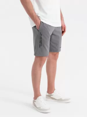 Pantaloni scurţi OMBRE OM-SRSK-0138 GRI