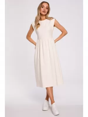 Rochie MOE M581 CREMĂ