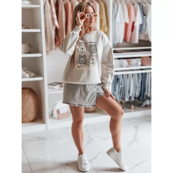  Panoul pentru doamne DSTREET MISOBEARS BY1436 GRI DESCHIS 