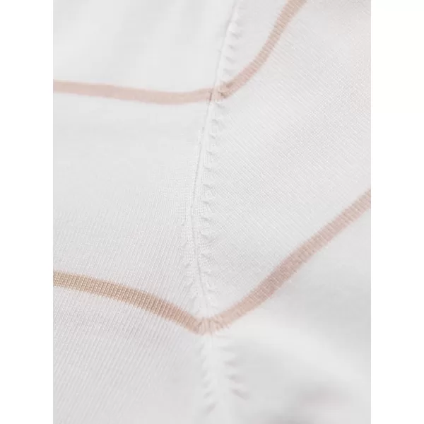  Mens t -thirt cu guler OMBRE OM-POLS-0146 ALB ȘI BEJ 