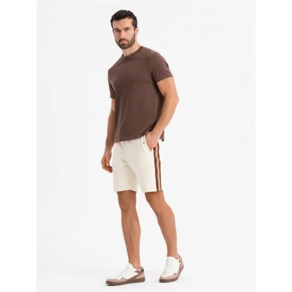  Pantaloni scurți pentru bărbați OMBRE OM-SRSK-0156 CREMĂ 