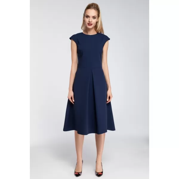  Rochie MOE M296 ALBASTRU MARIN 