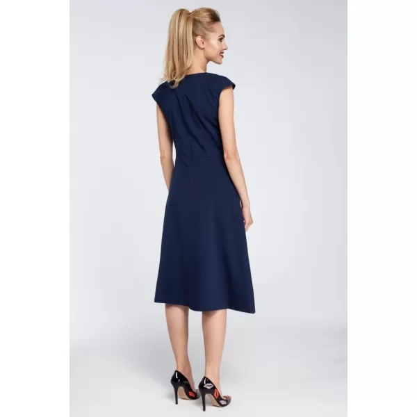  Rochie MOE M296 ALBASTRU MARIN 