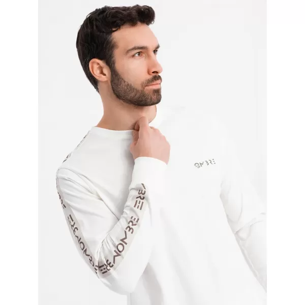  Cămaşă OMBRE OM-LSCL-0127 ALB RUPT 