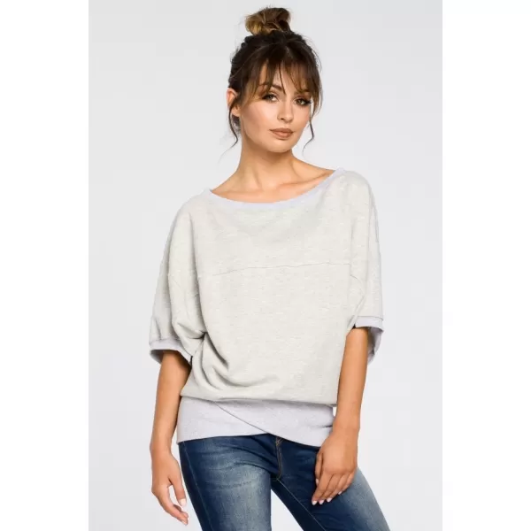  Bluza de dama BEWEAR B048 GRI DESCHIS 