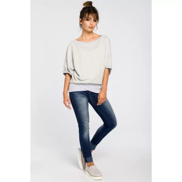  Bluza de dama BEWEAR B048 GRI DESCHIS 