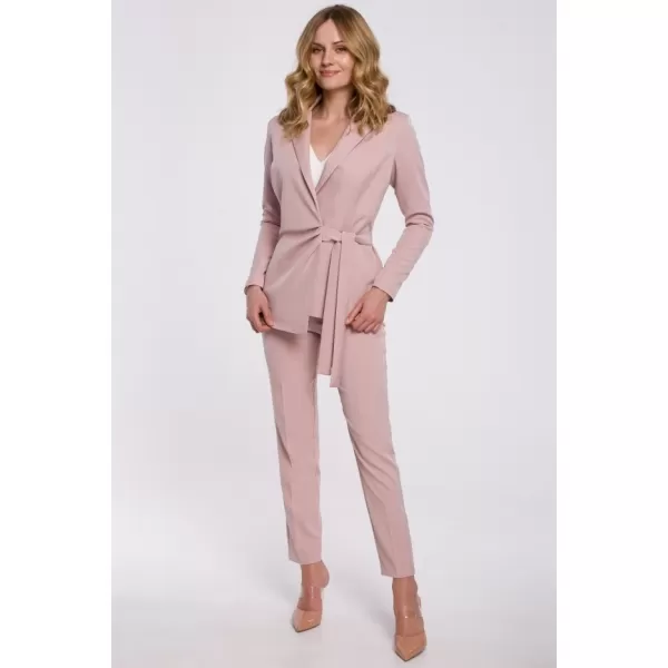  Geaca de dama MAKOVER K056 ROZ CREPONAT 