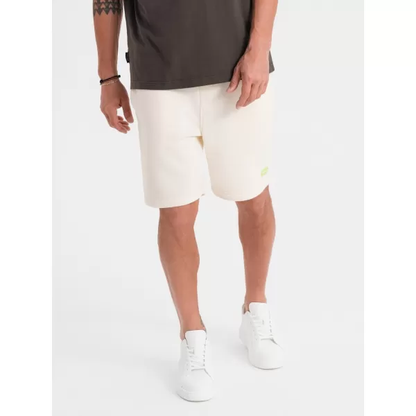  Pantaloni scurți pentru bărbați OMBRE OU-SRBC-0101 CREMĂ 