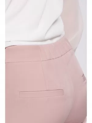Pantaloni de dama MAKOVER K055 ROZ CREPONAT