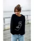 Hanorac de dama BEWEAR B167 NEGRU