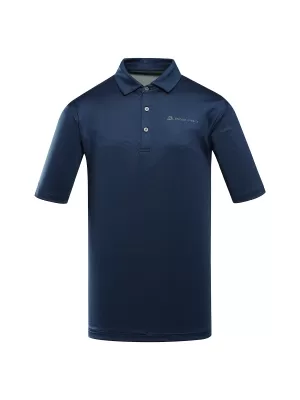 Mens t -thirt cu guler ALPINE PRO COOWEL 2 ALBASTRU