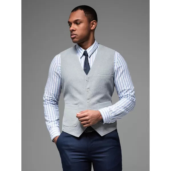  Vestă OMBRE OM-BLZV-0146 MELANGE GRI 