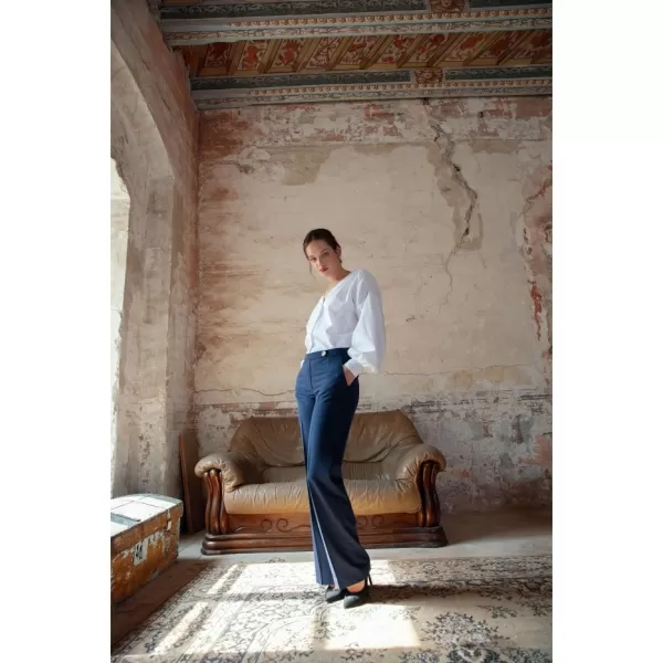  Pantaloni de dama MAKOVER K114 ALBASTRU MARIN 