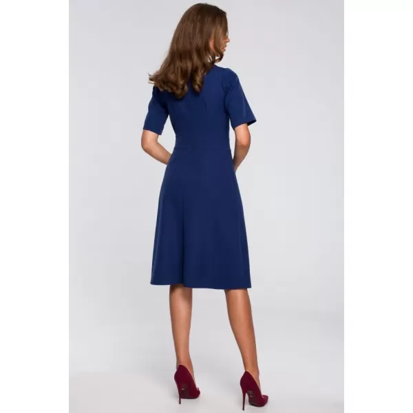  Rochie STYLOVE S240 ALBASTRU MARIN 