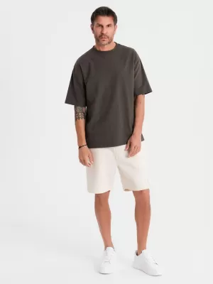 Pantaloni scurți pentru bărbați OMBRE OU-SRBC-0101 CREMĂ