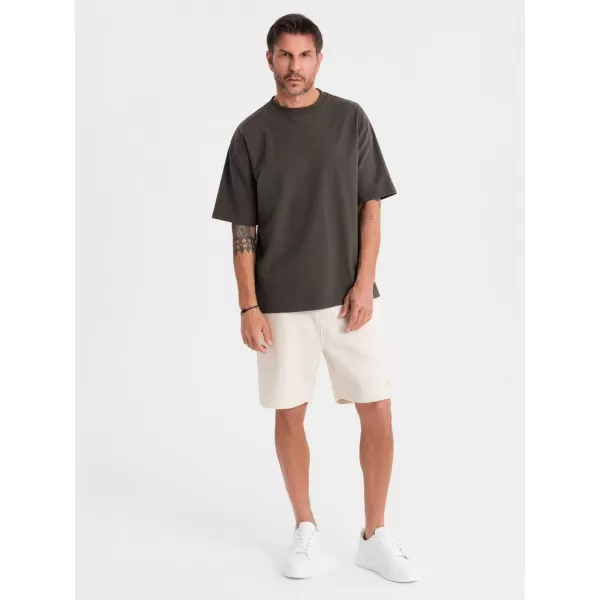  Pantaloni scurți pentru bărbați OMBRE OU-SRBC-0101 CREMĂ 