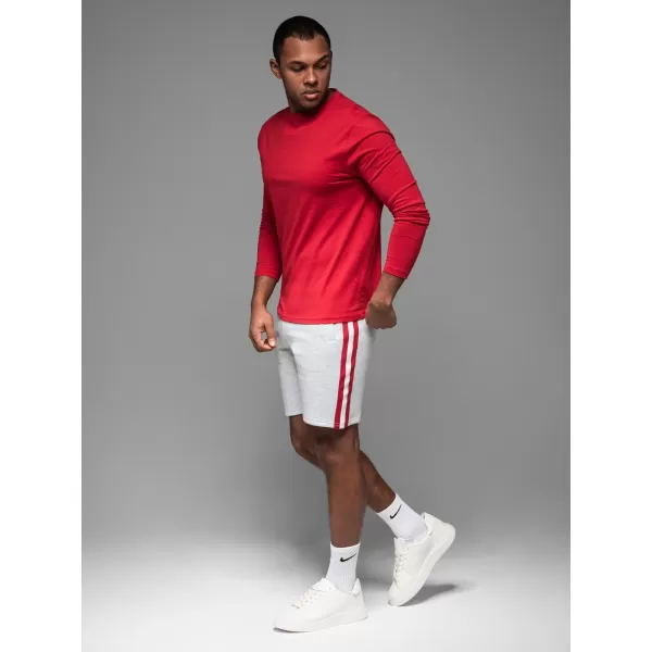  Pantaloni scurți pentru bărbați OMBRE OM-SRSK-0156 MELANGE GRI 