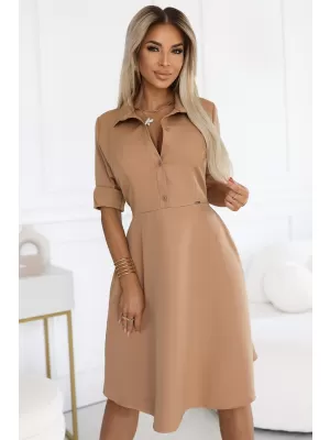 Rochie NUMOCO SANDY 286-8 MOCHA MOUSSE