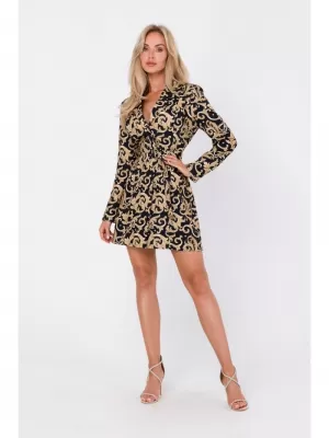 Rochie MOE M750 NEGRU/MARO