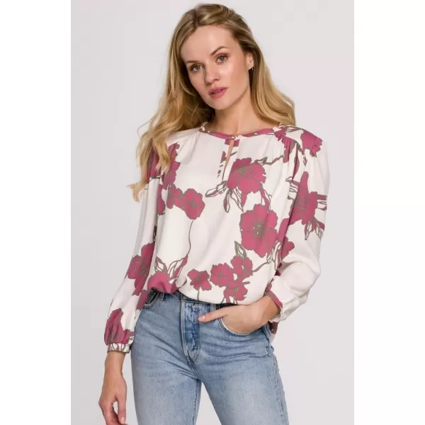  Bluza de dama MAKOVER K099 BÍLÁ//RŮŽOVÁ ALB/ROZ 