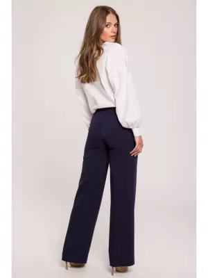 Pantaloni de dama MAKOVER K114 ALBASTRU MARIN