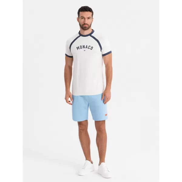  Pantaloni scurți pentru bărbați OMBRE OU-SRBC-0101 ALBASTRU 