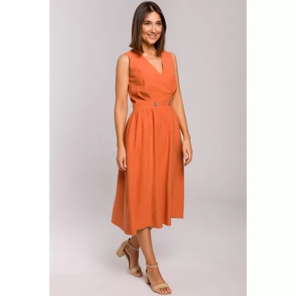  Rochie STYLOVE S224 PORTOCALE 
