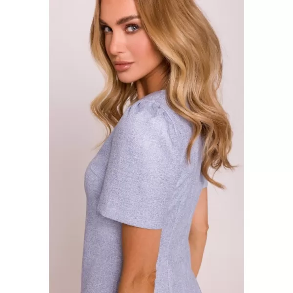  Rochie MOE M855 ALBASTRU DESCHIS 