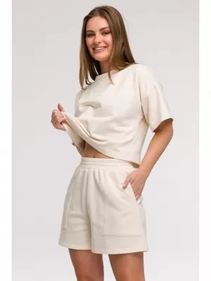 Pantaloni scurți de damă BEWEAR B295 VANILIE