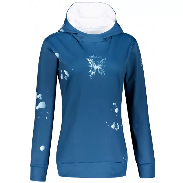  Premium cu hanorac funcțional pentru femei ALTISPORT VOJ/ALW077MI01 ALBASTRU 