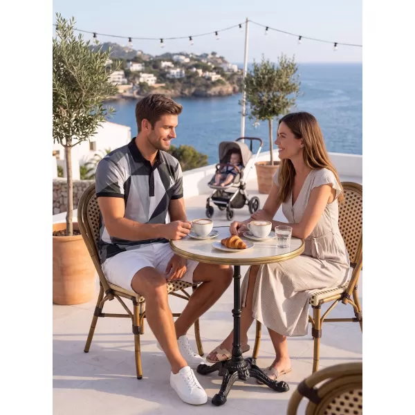  Tricou funcțional pentru bărbați cu guler premium ALTISPORT VOJ/ALM007TR05 GRI 