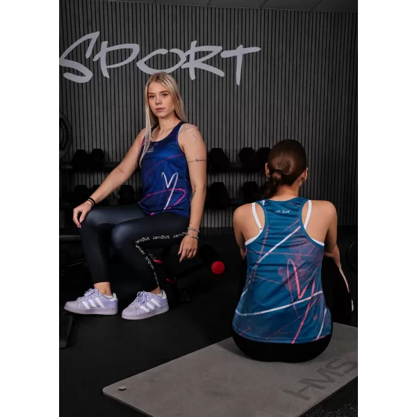  Rezervorul funcțional al femeilor de vârf al premium ALTISPORT VOJ/ALW082TIL01 ALBASTRU ÎNCHIS 