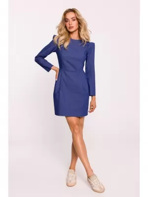 Rochie MOE M805 ALBASTRU