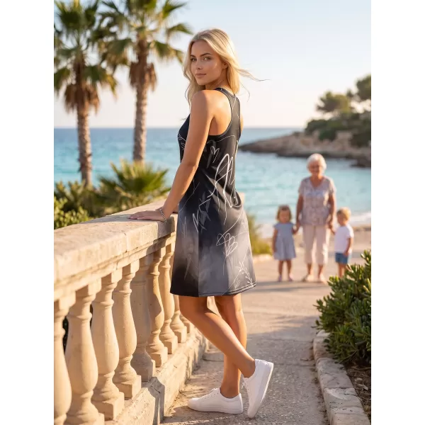  Premium rochie funcțională pentru femei ALTISPORT VOJ/ALW083SAT01 ALB -NEGRU 