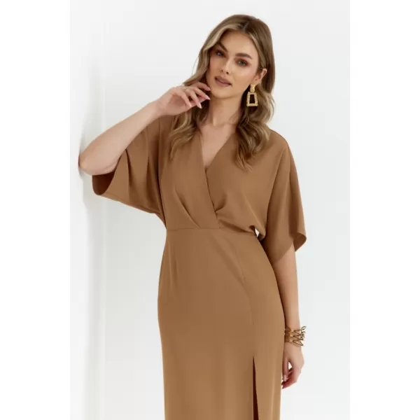  Rochie MAKOVER K163 BEJ 