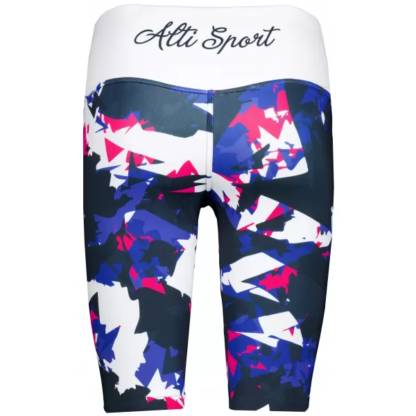  Jambiere pentru femei deasupra genunchilor premium ALTISPORT VOJ/ALW110LEG02 VIOLET -WHITE 