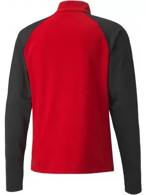 Panoul pentru bărbați PUMA TEAMLIGA 1/4 ZIP TOP 657236_01 PUMA RED/PUMA BLACK