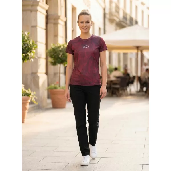  Tricou funcțional premium pentru femei ALTISPORT VOJ/ALW096TR01 BURGUNDIA 