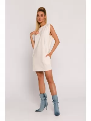 Rochie MOE M789 CREMĂ