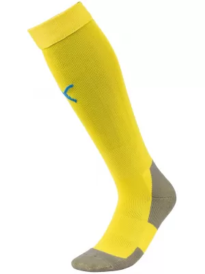Șosete de fotbal PUMA TEAM LIGA SOCKS CORE 703441_17 CYBER ​​GALBEN/ELECTRIC BLUE L