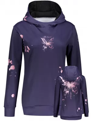 Premium cu hanorac funcțional pentru femei ALTISPORT VOJ/ALW077MI01 VIOLET ÎNCHIS/ROZ