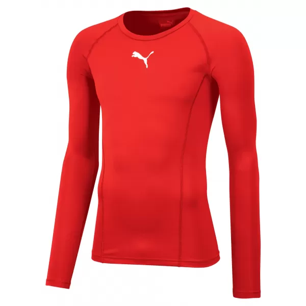  Cămașa funcțională a bărbaților PUMA LIGA BASELAYER TEE LS 655920_01 PUMA RED 