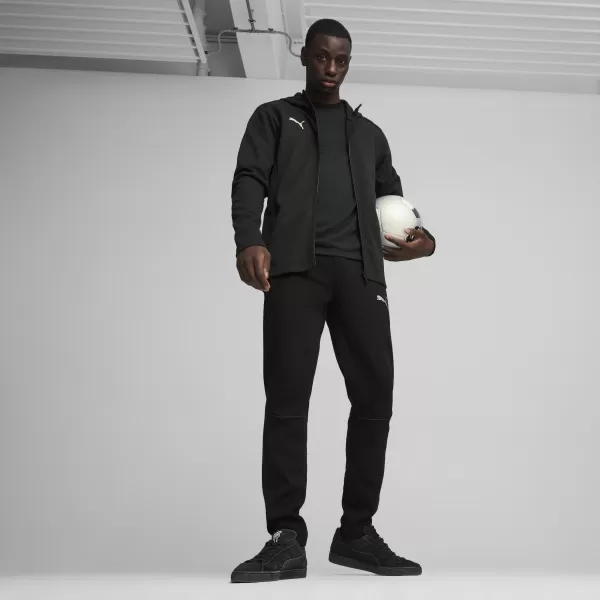  Hanorac pentru bărbați PUMA TEAMFINAL CASUALS HOODED JKT 658528_03 PUMA BLACK/PUMA SILVER 