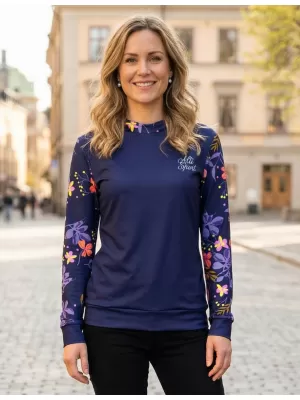 Premium cu hanorac funcțional pentru femei ALTISPORT VOJ/ALW063MI01 PURPURIU ÎNCHIS
