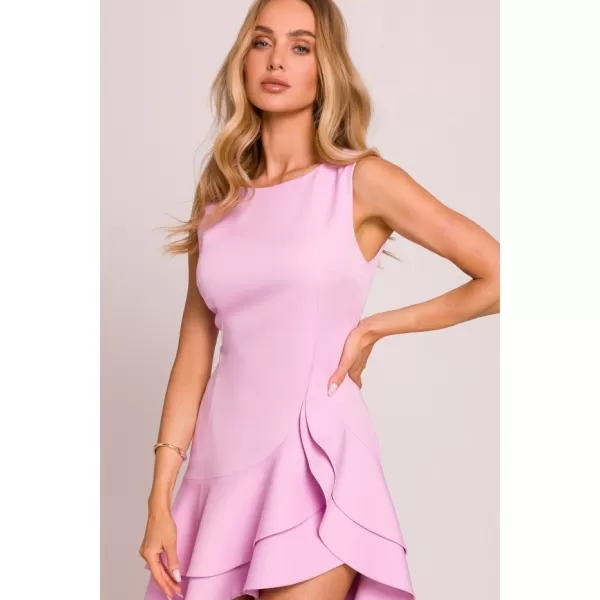  Rochie MOE M850 ROZ BOMBOANĂ 