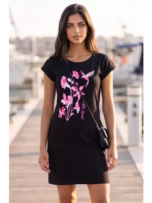 Rochie ALTISPORT ALW191178 NEGRU -PINK