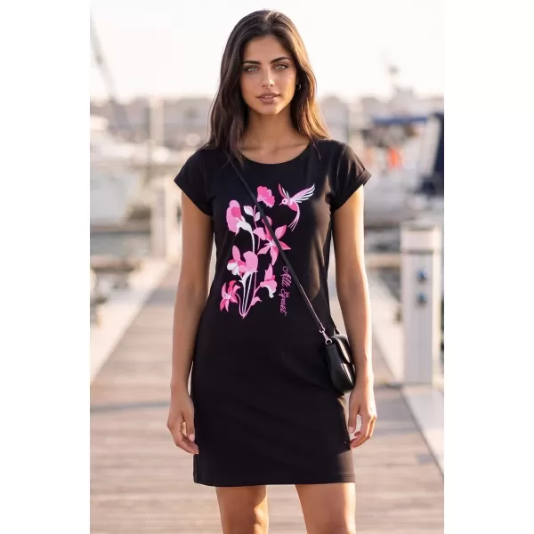  Rochie ALTISPORT ALW191178 NEGRU -PINK 